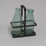 Lote: 15 - Lote: 15 - Soporte con botellas de leche