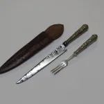 Lote: 136 - Lote: 136 - Cuchillo criollo y tenedor