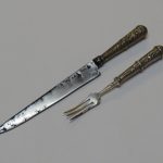 Lote: 136 - Lote: 136 - Cuchillo criollo y tenedor