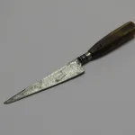 Lote: 131 - Lote: 131 - Cuchillo verijero y oficio