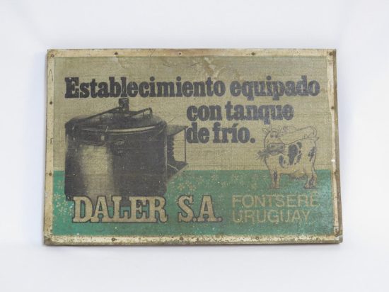 Lote: 108 - Lote: 108 - Cartel chapa