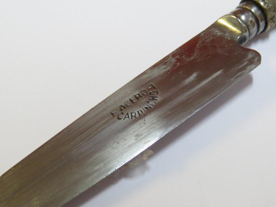 Lote: 125 - Lote: 125 - Cuchillo verijero