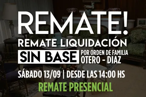 Próximo remate 13 de Setiembre