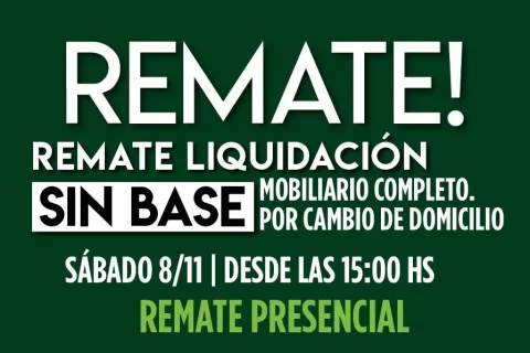 Próximo remate 8 de Noviembre