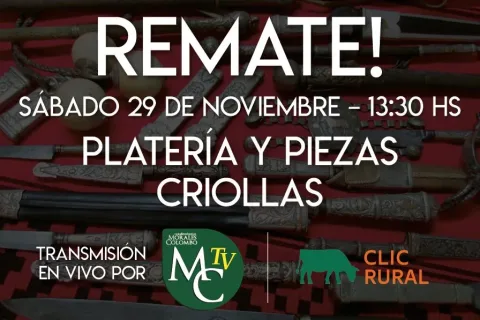 Próximo remate Sábado 29 Nov.