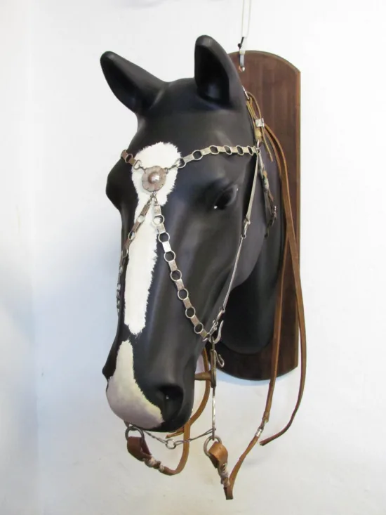 Lote: 259 - Lote: 259 - Cabezada, riendas y freno