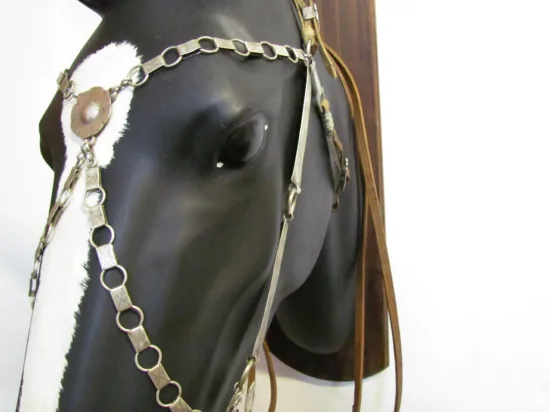 Lote: 259 - Lote: 259 - Cabezada, riendas y freno